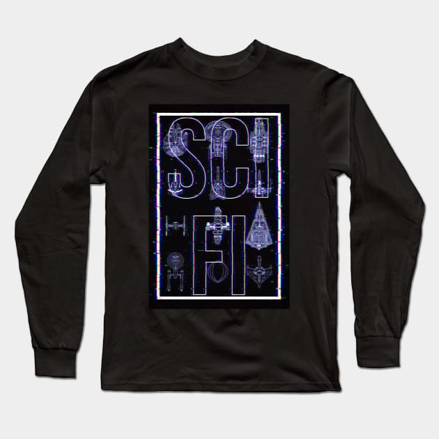 Sci-Fi Ships Long Sleeve T-Shirt by creativespero
